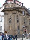 Square of the Knights of Cross - the front of St.Frank of Assisi church