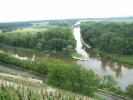 Melnik - view over the Vineyard of the Emperor Charles IVth to the confluence of Labe river with Vltava Channel