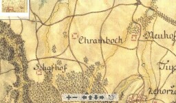 Detail of the map of Strampouch
