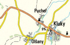 Modern map of Pucher