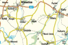 Soudoba mapa okoli Umonina